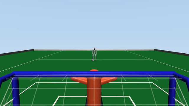 Goal-camera GIF showing the keeper, ball flight, and G1 returning upright