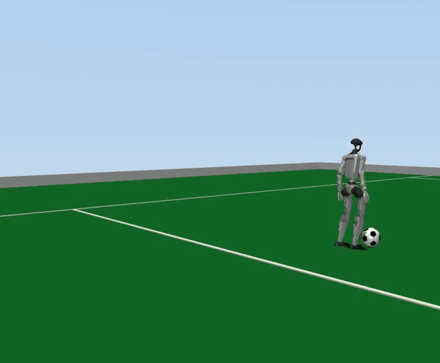 Kick-camera GIF showing G1 foot-to-ball contact and neutral recovery